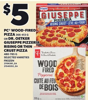 PC® WOOD-FIRED PIZZA, 366-413 G OR DR. OETKER G…
