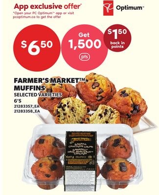 FARMER'S MARKET™ MUFFINS, 6'S