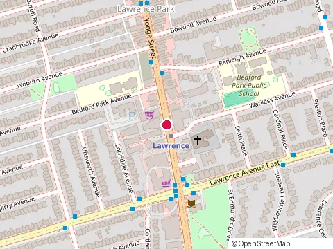 Location of Co-Operators at 3164 Yonge St, Toronto