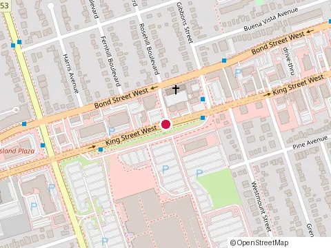 Location of H & R Block at 470 King St W, Oshawa