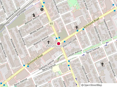 Location of Knix Ottawa Retail Store at 369 Richmond Rd, Ottawa