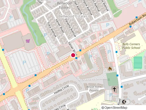 Location of l Zinman & Company Licensed Public Accountants at 2039 Robertson Rd, Nepean