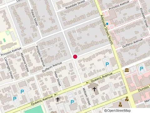 Location of Lewkowitz Financial at 602 Dufferin Ave, London