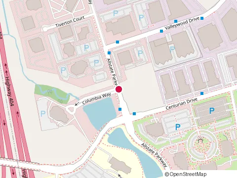 Location of Allstate at 27 Allstate Pky, Markham
