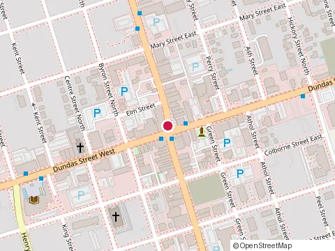 Location of Oishi Maki at 131 Brock St N, Whitby
