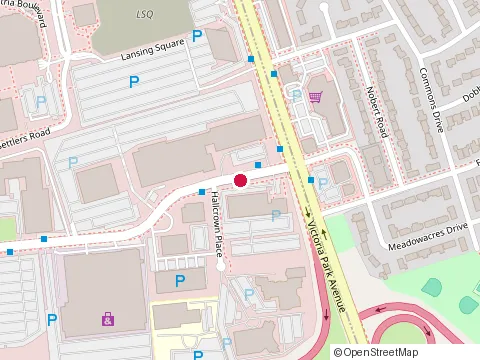 Location of Orange Benefit Fund at 505 Consumers Rd, North York
