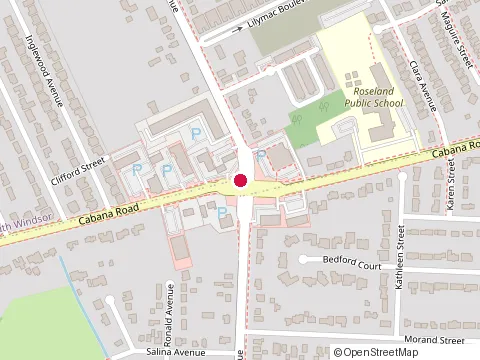 Location of Parisien Denture Clinic at 375 Cabana Rd E, Windsor