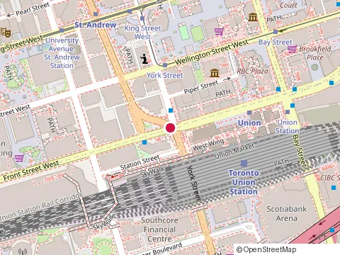 Location of Partners Re Sa at 909-123 Front St W  #909, Toronto