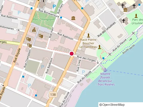 Location of Éco-Peinture at 240, rue des Forges, bureau 304, Trois-Rivières