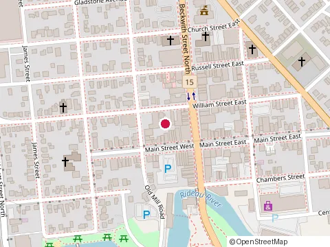 Location of Robbie Wood Chartered Professional Accountant Professional Corporation at 10 Beckwith St N, Smiths Falls