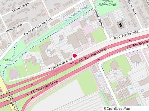 Location of Rose City Catering at 674 North Service Rd E, Windsor