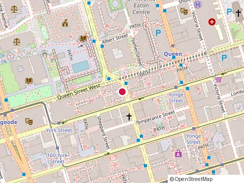 Location of Shekter Dychtenberg at 390 Bay St, Toronto