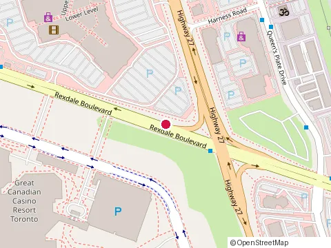 Location of Stitches at 500 Rexdale Blvd, Etobicoke