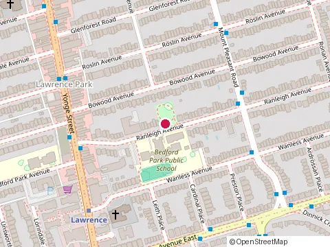 Location of Thair Organic Beauty at 3189 Yonge St, Toronto