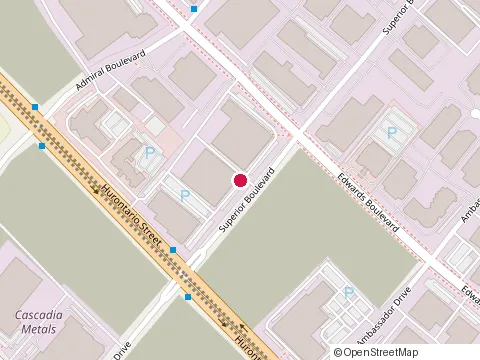Location of Hubbard Insurance Group at 55 Superior Blvd. Unit #200, Mississauga