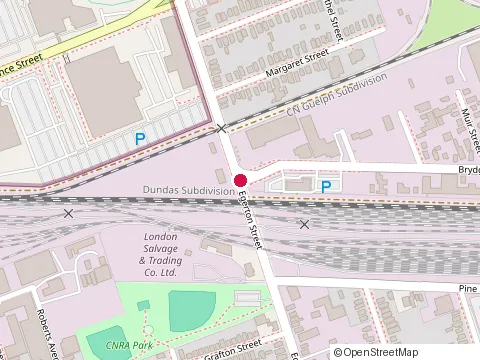 Location of Toll Morris Electric Motors at 1099 Brydges St, London