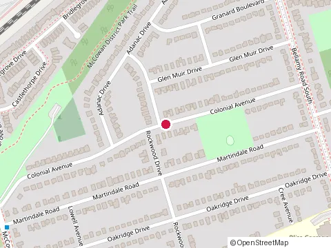 Location of U K Construction at 88 Colonial Ave, Scarborough