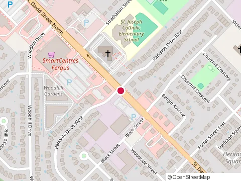 Location of Wellington County Library at Rr 1 Stn Main, Fergus