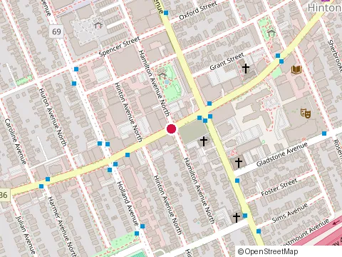 Location of Wellington West Retirement Community at 1166 Wellington St. W, Ottawa