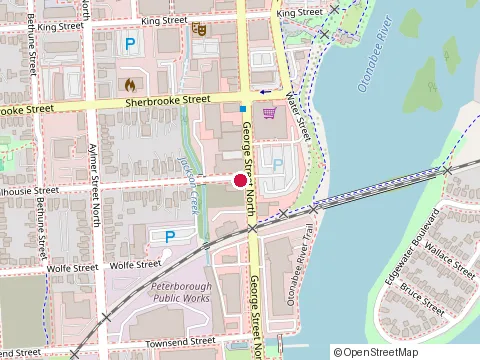 Location of Y Lofts at George St N, Peterborough