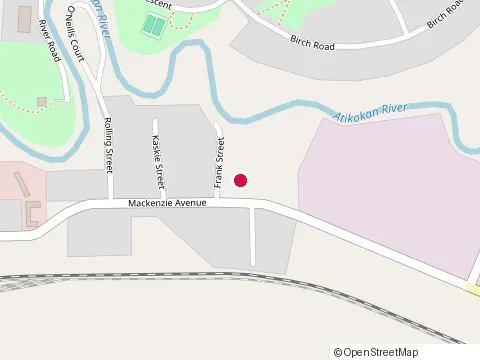 Location of Atikokan Public Library at Burns St, Atikokan
