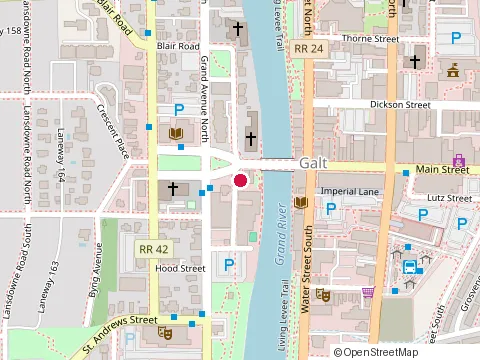 Location of Cambridge Libraries at 7 Melville Street South, Cambridge