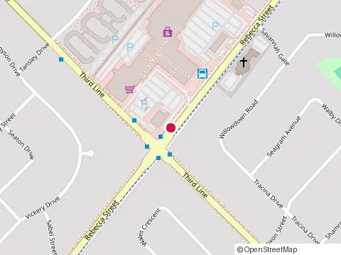 Location of Coles The Book People at 1515 Rebecca St, Oakville