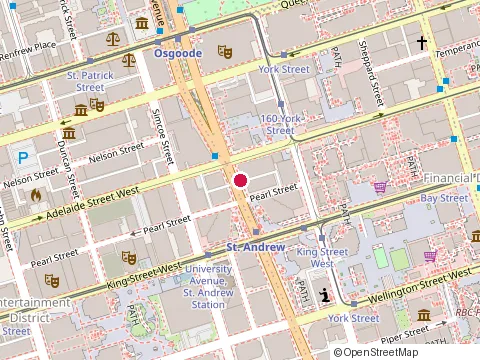 Location of Federal Publications Inc at 102-165 University Ave, Toronto