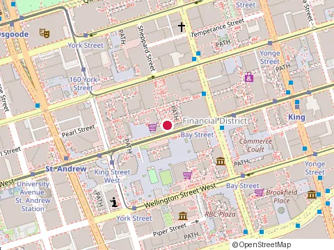 Location of Harry R Burkman at 1410-100 King St W, Toronto