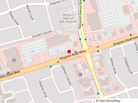 Location of The Brick at 40 Kingston Road East, Ajax