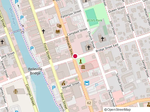 Location of Legal Aid Ontario at 214 Pinnacle St, Belleville