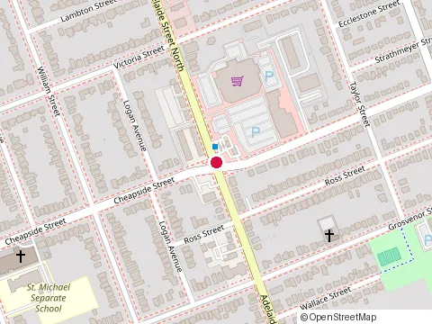 Location of Metro at 1030 Adelaide St N, London
