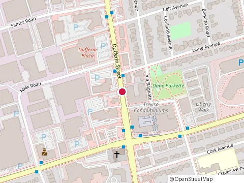 Location of Moores The Suit People at 3150 Dufferin St, North York