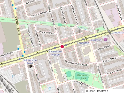 Location of Whiteside I.d.A. Pharmacy at 1732 St Clair Ave W, Toronto