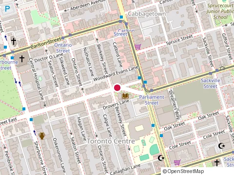 Location of Otis & Korman at 290 Gerrard St E, Toronto