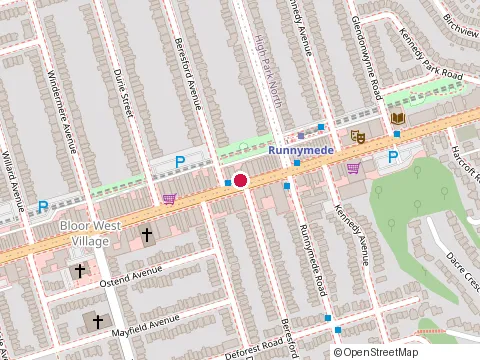 Location of Rogers Plus at 2248 Bloor St W, Toronto