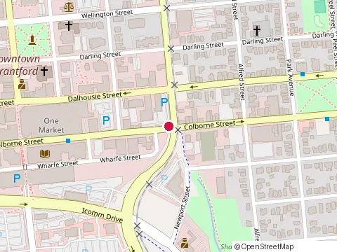 Location of Speedy Auto Glass at 303 Colborne St, Brantford