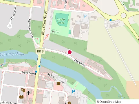 Location of St Jacobs Branch Library at 29 Queensway Dr, St Jacobs