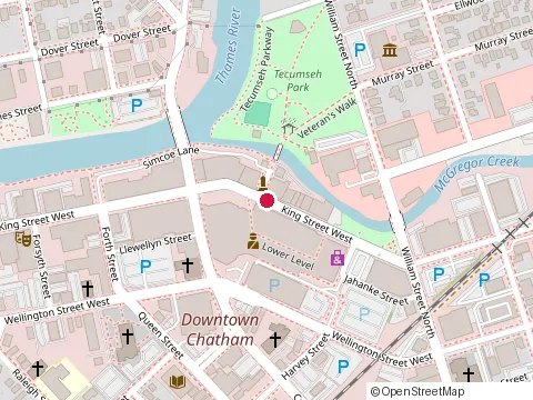 Location of Hart at Downtown Chatham Centre 100 King St W, Chatham