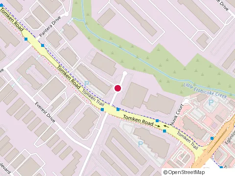 Location of Washroom Equipment & Locker at 6-4995 Timberlea Blvd, Mississauga