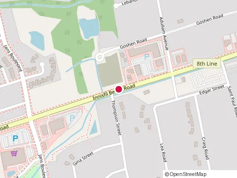 Location of M&M Food Market at 1070 Innisfil Beach Rd Unit 8, Innisfil Beach