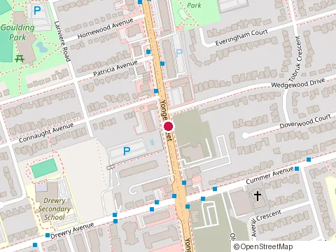 Location of 6006 Yonge Dental at 6006 , North York