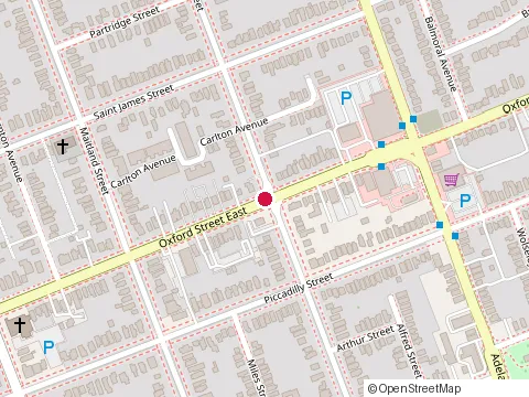 Location of Active Health at 484 Oxford St E, London
