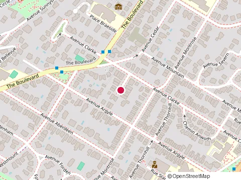 Location of Alarm System Installation Westmount at 8 Avenue Hudson, Westmount