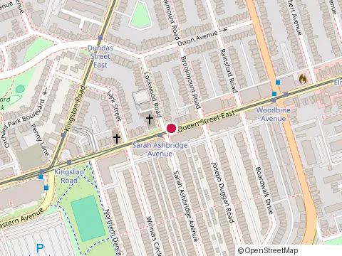 Location of Alex Fine Cleaners l Non-Toxic Cleaners & Tailoring at 1833 Queen St E, Toronto