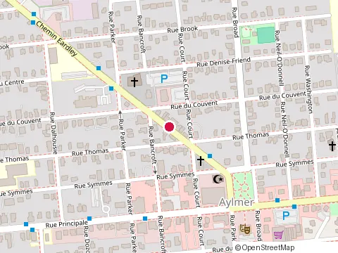 Location of Amazonas Peruvian Restaurant at 19 Chem. Eardley, Gatineau