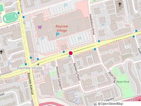 Location of Amica Bayview Village at 15 Barberry Pl, North York