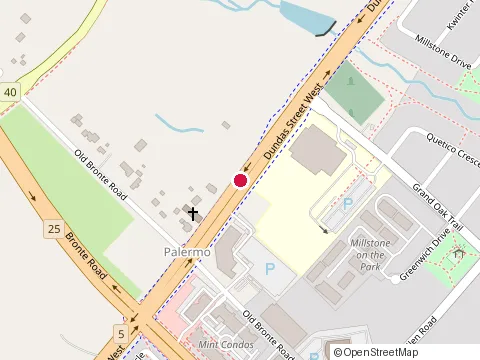 Location of Angelo Gualtieri Desjardins Insurance Agent at 2525 Old Bronte Rd, Oakville