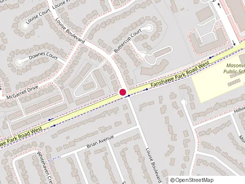 Location of Ari Prosthodontics at 215 Fanshawe Park Rd W, London