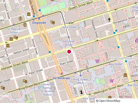Location of Byld Barristers Llp Berkow Youd Lev-Farrel Das at 400-141 Adelaide St W, Toronto